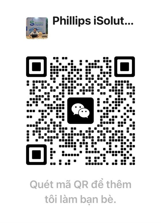 WeChat QR code of iSolution Logistics (WeChat ID Phillips04)